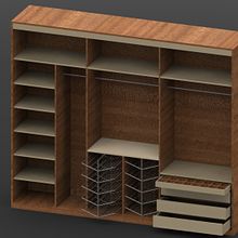 Armario y frentes. 3D, Interior Architecture, Design, Interior Design, Furniture Design, and Making project by Rodrigo Paredes Martín - Ambrosio - 12.03.2015