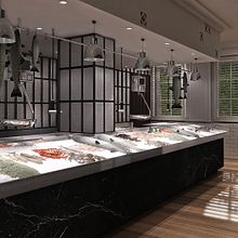 Renders Interiores Pescadería. Un proyecto de 3D, Arquitectura y Diseño de interiores de Quique Cestrilli - 05.12.2015