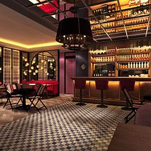 Render Restaurante. Un proyecto de 3D, Arquitectura y Diseño de interiores de Quique Cestrilli - 05.12.2015