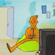 Mi Proyecto del curso Animación digital en 2D "Papa Gamer. Animation project by Eli Castillo - 12.08.2015