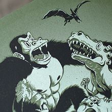King Kong. Un proyecto de Diseño de personajes, Ilustración tradicional y Serigrafía de La Trastería - 09.12.2015