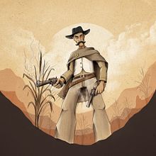 Cow boy /ilustración. Un progetto di Illustrazione tradizionale di Andres Palomino - 12.12.2015