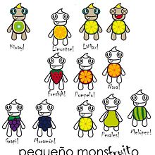 Pequeño Monsfruito =). Character Design project by MAYRA ESPÍRITU - 12.15.2015