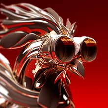 3D Model of Roooster logo. 3D, and Design project by Juan Carlos Cruz - 12.16.2015