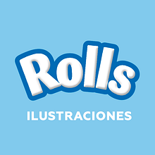 Post para Rolls (Ilustraciones con empaque). Un proyecto de Br, ing e Identidad, Diseño, Ilustración tradicional y Publicidad de Juan Pablo Rabascall Cortizzos - 17.12.2015