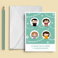 Tarjeta de Navidad 2015 - Christmas 2015. Un progetto di Design, Graphic design e Illustrazione tradizionale di Ana Bustos Fernández - 18.12.2015