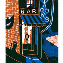 Neon flash night club. Traditional illustration project by AlexF - 11.25.2015