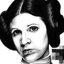Leia . Un progetto di Cinema, Fumetto e Illustrazione tradizionale di Joaquín Rodríguez - 20.12.2015