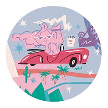 REVISTA CINEMANÍA: L.A. y el cine. Film, Video, TV, and Traditional illustration project by Del Hambre - 12.21.2015