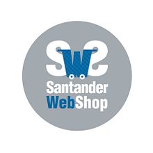 Logotipo de Santander Web Shop. Un proyecto de Br, ing e Identidad, Diseño de producto, Diseño gráfico y Marketing de JOSÉ MANUEL PASTRANA MARTÍNEZ - 21.05.2015
