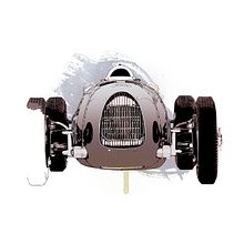 Audi Auto Union Type C. Graphic Design, and Traditional illustration project by Óscar Lloréns - 12.22.2015