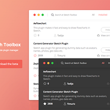Sketch Toolbox - Redesign. Web Development, Product Design, and UX / UI project by Jokin Lopez - 12.22.2015