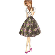 Ilustracion de moda . Fine Arts, Traditional illustration, and Painting project by Reyni Ramirez - 12.25.2015
