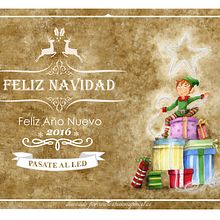 felicitación Navidad tienda de iluminación Led. Un proyecto de Ilustración tradicional de Isabel Osma - 27.12.2015