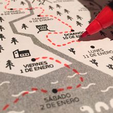 Calendario "La Gran Aventura de 2016". Un proyecto de Diseño gráfico y Diseño de juegos de Eneko Palencia - 29.12.2015