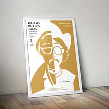 Dallas Buyers Club - Cartelería de Cine. Graphic Design project by Tania Cervera Núñez - 12.28.2015