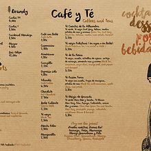 Carta de Postres Restaurante La Bicicleta. Graphic Design project by Demian Abrayas - 12.30.2015
