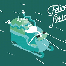 Felicitación de Navidad - Dmentes. Animation, Graphic Design, Web Design, and Advertising project by Alacuerno - 12.24.2015