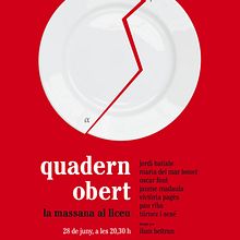 Cartel para el concierto «Quadern obert» en el Liceo de Barcelona. Un progetto di Direzione artistica, Design e Graphic design di Carlos Cubeiro - 30.12.2015