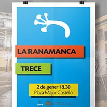 Cartel concierto /  LA RANAMANCA + TRECE A CASTELLÓ. Un progetto di Design e Graphic design di Miquel Andrés Sànchez - 02.01.2016