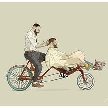 Bicicletas. Design, and Traditional illustration project by Ibai Eizaguirre Sardon - 01.03.2016