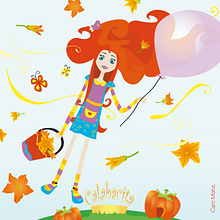 Princesa de las calabazas. Traditional illustration project by Carolina Moine - 01.04.2015