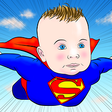 Superbabies. Comic, Design, and Traditional illustration project by Alessandro Alexira Aiello - 01.03.2016