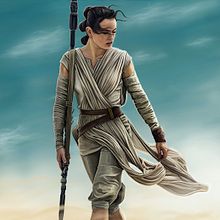Rey - Star Wars. Film, Traditional illustration, and Painting project by Jorge M. Hernández Alférez - 01.02.2016