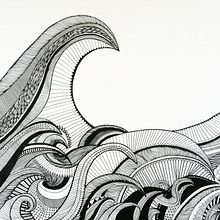 Las olas (The waves). Fine Arts project by Beatriz Chamussy - 03.04.2015