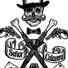 Señor Calavera. Traditional illustration project by Óscar Postigo - 01.06.2016