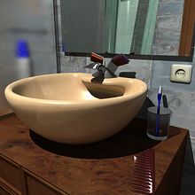 Cuarto de baño (Bathroom). 3D, Design, Interior Design, Architecture, Interior Architecture, and Lighting Design project by leantamplan - 01.06.2016
