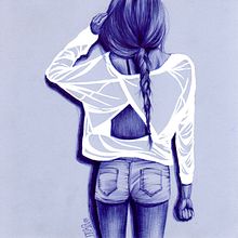 Días azules. Un proyecto de Bellas Artes e Ilustración tradicional de Nuria Pazos - 25.04.2015