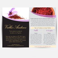 Flyer de Valles Andinos. Design project by Julieta Almaraz - 01.07.2016