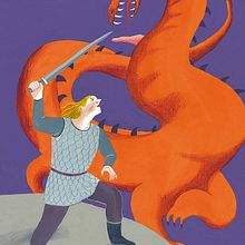Sigfrido e i Nibelunghi. Traditional illustration project by Iratxe López de Munáin - 12.31.2015