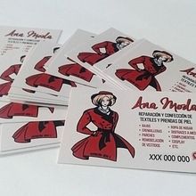 Ilustración y tarjeta de visita Ana Moda. Un progetto di Br, ing, Br, identit, Design, Character design, Graphic design e Illustrazione tradizionale di Irène K. - 10.01.2016
