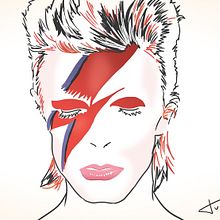 David Bowie. Design, and Traditional illustration project by Jaume Turon Auladell - 01.10.2016