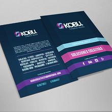 Flyer Kobu Creative Studio. Graphic Design, and Advertising project by Victor Belda Ruiz - 01.10.2016