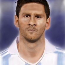 Lionel Andrés Messi. Art Direction, Traditional illustration, and Design project by Oscar MoMad - 01.10.2016