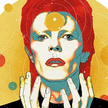 Yorokobu // Rock´n´Draw / David Bowie y las estrellas. Een project van Traditionele illustratie y  Muziek van Oscar Giménez - 11.01.2016
