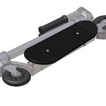 Patinete Compact, diseño de un patinete lo más compactable posible.. Un progetto di 3D, Design, Product design e Design industriale di Héctor Núñez Gómez - 11.01.2016