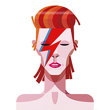 Bowie. Traditional illustration project by Ricardo Polo López - 01.12.2016