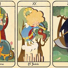 TAROT INFANTIL. Un proyecto de Ilustración tradicional, Diseño de juguetes, Diseño editorial e Ilustración vectorial de Elena Catalán - 12.01.2016