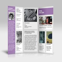 Tríptico MACBA. Editorial Design, and Graphic Design project by Victor Belda Ruiz - 01.12.2016