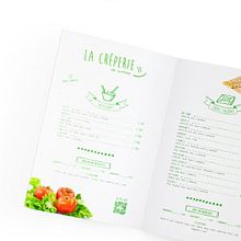 La Crèperie - Carta. Design gráfico projeto de Miguel Ángel Rodríguez - 03.05.2015