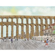 Ilustraciones SEGOVIA. Design, and Traditional illustration project by Álvaro de la Cruz Martín - 03.07.2014