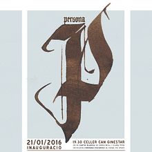 Caligrafía para cartel de exposición. . Een project van Kalligrafie van Quim Brufau Safont - 13.01.2016