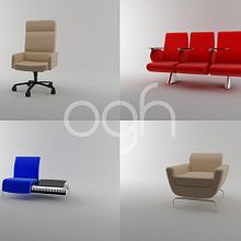 Diseño de mobiliario Kron . 3D, Desain, Dan Pembuatan Furnitur proyek oleh Oscar García Hernández - 11.19.2008