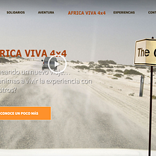 Web - AFRICA VIVA 4X4 - SLIDES. Web Development, and Web Design project by Esther Martínez Recuero - 01.19.2014