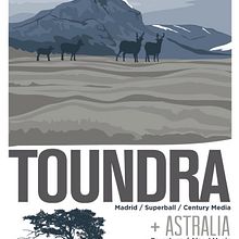 Cartel TOUNDRA + ASTRALIA. Graphic Design, and Traditional illustration project by Xavier Calvet Sabala - 11.07.2014