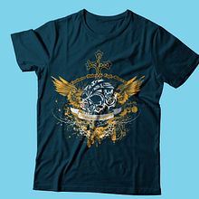 Personalización de camisetas para la marca "Malavida choppers". Un progetto di Br, ing, Br, identit, Design e Illustrazione tradizionale di Punts suspensius ilustración y diseño - 19.01.2016